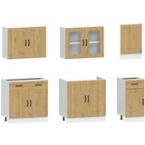  7-dijelni set kuhinjskih ormarića Kalmar konstruiranog drva | shoptok.hr