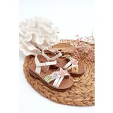 Kesi children's sandals with velcro closure and flowers, white nestalee | ePonuda.com
