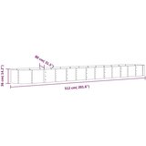 Povišena vrtna gredica od pocinčanog čelika 512x80x36 cm zelena | shoptok.hr