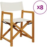 The Living Store Zložljivi vrtni stoli 8 kosov kremno belo blago - Zložljivi Vrtni Stol, (21781152) | Shoptok.si