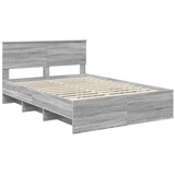  Okvir za krevet s uzglavljem Siva Sonoma 140 x 200 cm - Sivi hrast sonoma 140 x 190 cm | shoptok.hr