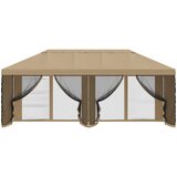  Pokrov za gazebo s bočnim zidovima Bež 600,5 x 300,5 cm | shoptok.hr