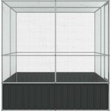  Kavez za ptice srebrni 211 x 207 x 212 cm čelični | Eponuda.ba