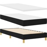 vidaXL Box Spring Postelja z Vzmetnico Črna 90x200 cm Tkanina | Shoptok.si