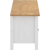 TV omarica Hill bela 110x40x47 cm trdna borovina, (20622195) | Shoptok.si