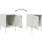 vidaXL Nočna omarica 2 kosa bela 36x39x50,5 cm jeklo | Shoptok.si