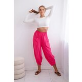 Kesi Wide-leg trousers with pockets - pink Cene