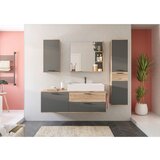 MID.YOU Umivalniška Enota Z Umivalnikom Mason, Siva, Hrast | Shoptok.si