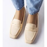Gemre Beige eco-suede loafers Meilleur | shoptok.hr