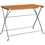  Sklopivi bistro stol 100 x 54 x 71 cm od drva bagrema i čelika | shoptok.hr