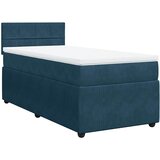 Box spring krevet s madracem plavi 80 x 200 cm baršunasti | shoptok.hr