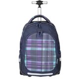 Spirit Spirit: Trolley Šolska torba, nahrbtnik na kolescih, z vijoličnimi kockami | Shoptok.si