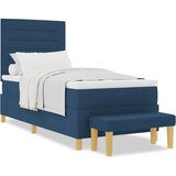  posteljni okvir z vzmetnico Set 2 Modra Tkanina 100 x 200 cm, (22067263) | Shoptok.si