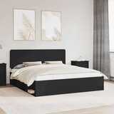  Okvir za krevet Crna 180 x 200 cm Čvrsto borovo drvo | shoptok.hr
