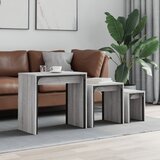  Uklapajući stolići za kavu 3 kom boja hrasta sonome drveni | shoptok.hr