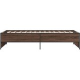  Okvir za krevet smeđi hrast 75x190 cm konstruirano drvo i metal | shoptok.hr