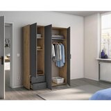 Rauch Möbel OMARA S KLASIČNIMI VRATI, siva, hrast artisan | Shoptok.si