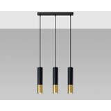  Obesna svetilka LOOPEZ 3L črna/zlata, (21347914) | Shoptok.si