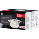 Zilan lonec s steklenim pokrovom, 24 cm, trislojna posoda - ZLN1320 | Shoptok.si