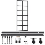  Klizna vrata s priborom ESG staklo i aluminij 76 x 205 cm | shoptok.hr