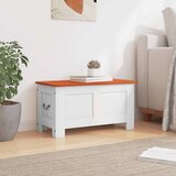  Škrinja za pohranu s poklopcem smeđe-bijela od masivnog bagrema | shoptok.hr