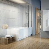 Ravak 7QRA0C00Z1 Chrome 150 x 100 zložljiva steklena stena za kad desna izvedba | Shoptok.si