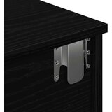 vidaXL Zidna polica s ladicama crna 80x34x17 cm izrađeno drvo | shoptok.hr