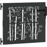  Vrtna vrata 85 x 100 cm Čelik s praškastim premazom Crna | Eponuda.com