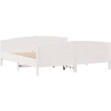 vidaXL Okvir kreveta bez madraca bijeli 160x200 cm od masivne borovine | shoptok.hr