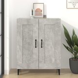  Komoda siva boja betona 69,5 x 34 x 90 cm od konstruiranog drva | shoptok.hr