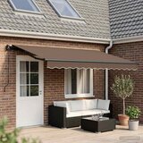  Povlačivi tende Sivosmeđa 450 × 350 cm Poliester i aluminij | shoptok.hr