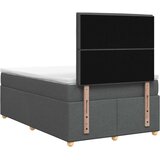  Boxspring krevet s madracem Tamnosiva 120 x 190 cm Tkanina | shoptok.hr