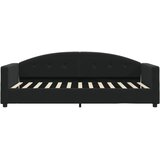  Dnevni krevet crni 90 x 190 cm baršunasti | shoptok.hr