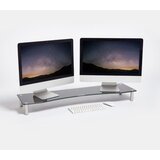 Vonhaus steklen podstavek za monitor XL črn - 3000294 | Shoptok.si