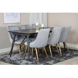 Venture Home Velvet blagovaonska stolica, siva, set od 2 | shoptok.hr