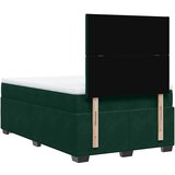 Box spring krevet s madracem tamnozeleni 120x200 cm baršunasti | shoptok.hr