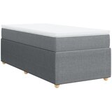 vidaXL Okvir kreveta s oprugama i madrac svjetlosivi 80x200cm tkanina | shoptok.hr