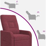  Fotelja s nagibom Vinska crvena Tkanina | shoptok.hr