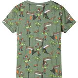  Dječja pidžama s kratkim rukavima svijetla kaki boja 116 | shoptok.hr