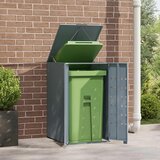  Spremište za jednu kantu za otpad siva 69 x 79 x 117 cm čelično | shoptok.hr