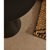 Kave Home Okrogla stranska mizica s stekleno mizno ploščo ø 30 cm Wilshire – | Shoptok.si
