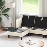  Set namještaja za dnevni boravak 5 pcs Krem Tkanina | Eponuda.ba