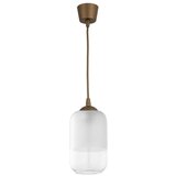 Brilagi LED luster na sajli RETRO GLASS 1xE27/60W/230V prečnik 14 cm braon/bela | Eponuda.com