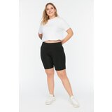 Trendyol Curve Black Biker Gatherer Knitted Leggings | ePonuda.com