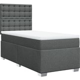  The Living Store Box spring postelja z vzmetnico temno siva 100x200 cm blago - Box Spring Postelja, (21519962) | Shoptok.si