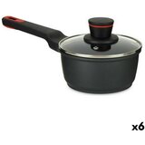 Tava s Poklopcem Ø 16 cm Crna Aluminij (6 kom.) | shoptok.hr