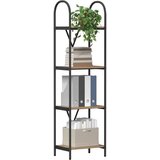 vidaXL Knjižna polica artisan hrast 40 x 30 x 146 cm Konstruiran les | Shoptok.si