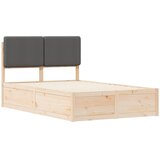 Krevetni okvir s tapiciranim uzglavljem Tamno siva 120 x 190 cm | Eponuda.com