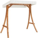  Krevet za ljuljanje s krovom od masivne smrekovine s tikovinom | shoptok.hr