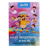 ABC123 Obojestranski kolaž papir A4, 20 listov | Shoptok.si